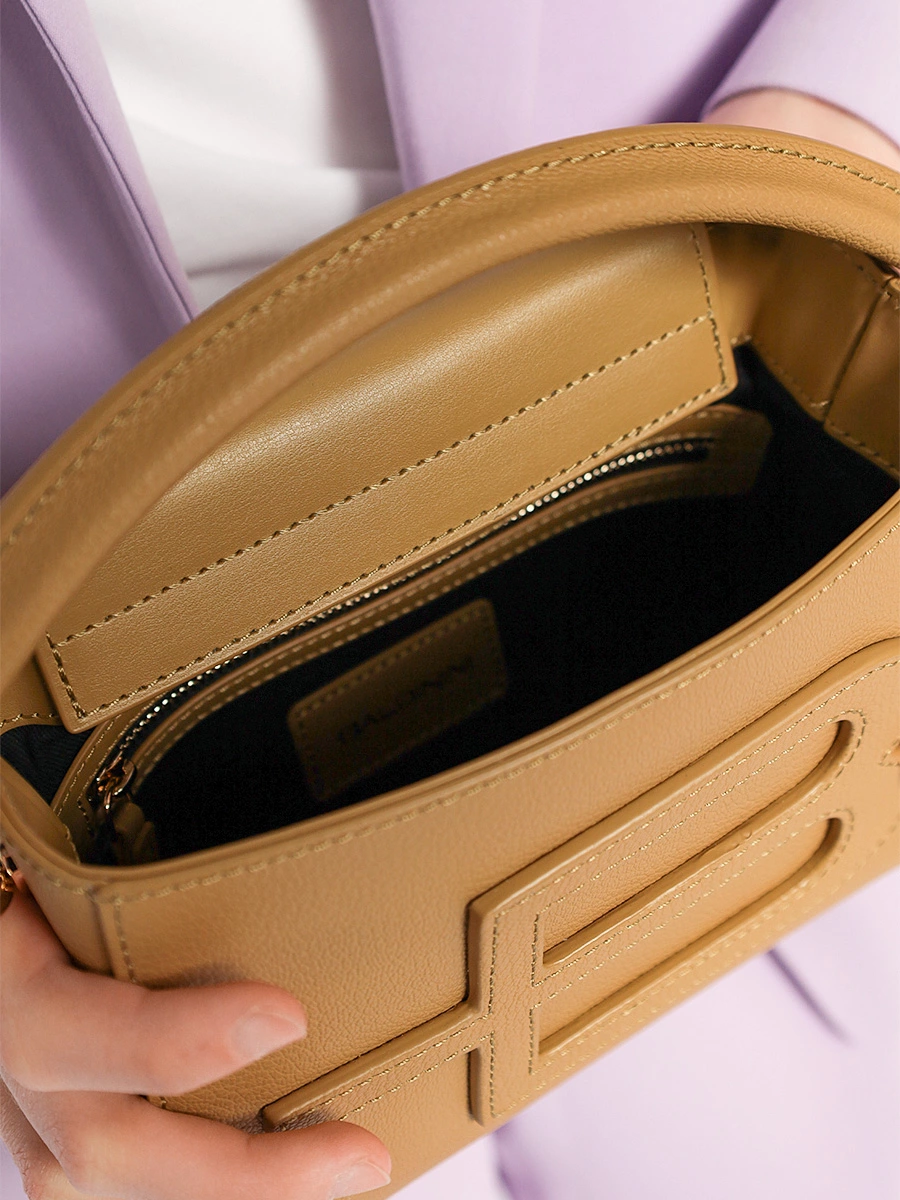 Сумка-мини горчичного цвета